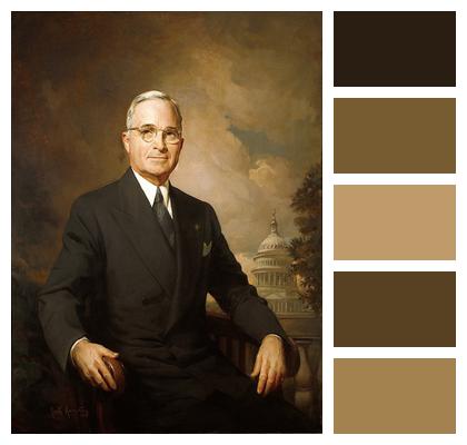 Harry S Truman President Usa Image